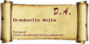 Draskovits Anita névjegykártya